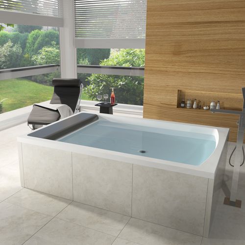 Acryl-Badewanne - SAVONA - RIHO - doppelt / Massage / weiß