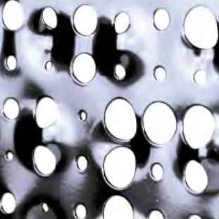 Perforiertes Metallblech - SPECIAL : SPLASH - Imar - Stahl / für Fassadenverkleidung / mit kreisförmigen Löchern