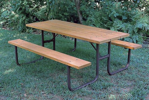 Moderner Picknicktisch - 71 - DuMor, Inc. - Holz / Aluminium / Kunststoff