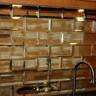 Rechteckiger Glasbaustein - MIRRORUNIQUE - Aag-glass - Spiegel / wandmontiert
