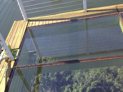 Ornamentglasscheibe - GLASSGRIT™ CRYSTAL CLEAR™  - Aag-glass - transparent / für Boden / für Fassaden