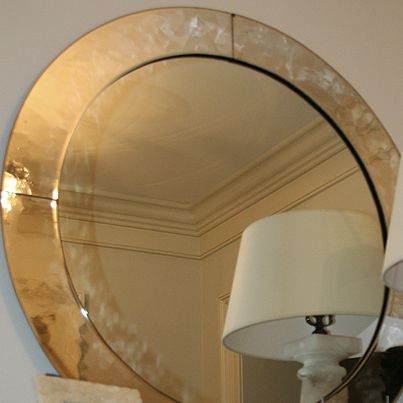 Wandmontierter Spiegel - MIRRORUNIQUE™ : TARNISHED - Aag-glass - modern / rund