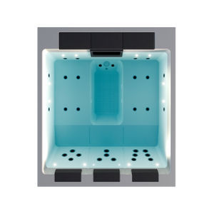 Whirlpool zum Aufstellen - Lounge Divine - Portcril,SA - rechteckig / 3 Plätze / Aluminium