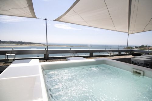 Whirlpool zum Aufstellen - LOUNGE CONCEPT III - Portcril,SA - rechteckig / Fünfsitzer / für Privatgebrauch