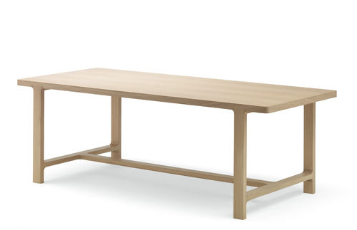 Moderner Tisch - EMEA - Alki - Eiche / Gestell aus Eiche / rechteckig