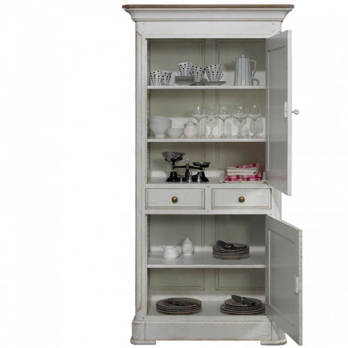Klassischer Geschirrschrank - FEBUS : 34070 - LABARERE - Eiche / lackiertes Holz