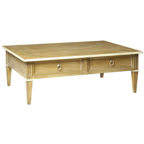 Klassischer Couchtisch - RECAMIER : 35014 - LABARERE - lackiertes Holz / rechteckig / mit Schublade