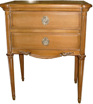 Nachttisch / Louis XVI - VARENNES : 28030 - LABARERE - Holz / rechteckig / mit Schublade