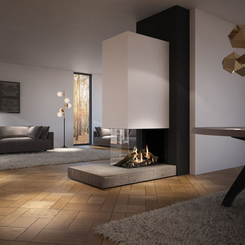 Gaskamin - DRU MAESTRO 75XTU - DRU - modern / geschlossene Feuerstelle