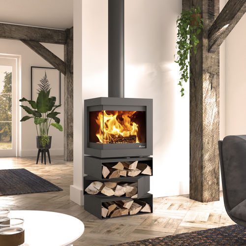 Holz-Kaminofen - Dik Geurts - Bora Corner, Cubes - DRU - 5 kW...10 kW / freistehend / Ecken