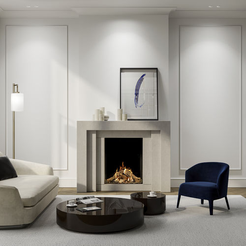 Geschlossene Feuerstelle / Gas - DRU - Maestro 60 Tall Eco Wave - DRU - mit 1 Sichtseite / Stahl / Glas