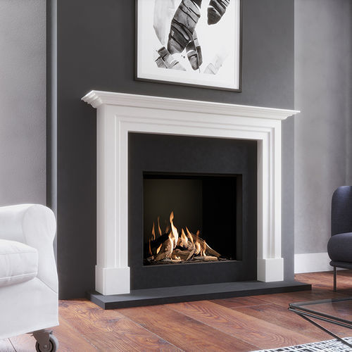 Geschlossene Feuerstelle / Gas - DRU Global 70XT CF - DRU - mit 1 Sichtseite / Stahl / Glas