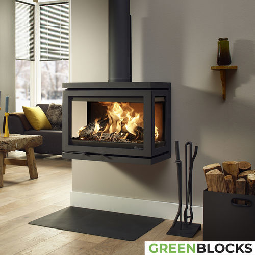 Holz-Kaminofen - Dik Geurts - Vidar Triple Medium, Wall - DRU - 9 kW / 4 kW / wandmontiert