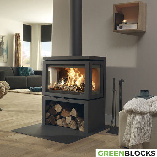Holz-Kaminofen - Dik Geurts - Vidar Triple Medium, Store - DRU - 9 kW / 4 kW / freistehend