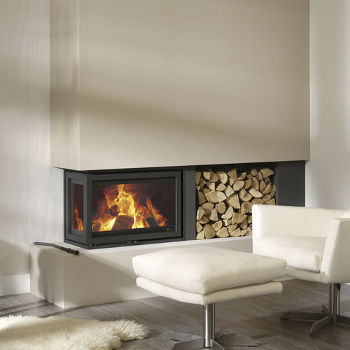 Eckkamineinsatz - Dik Geurts - Instyle Corner 660 Low - DRU - Holz / Stahl / modern