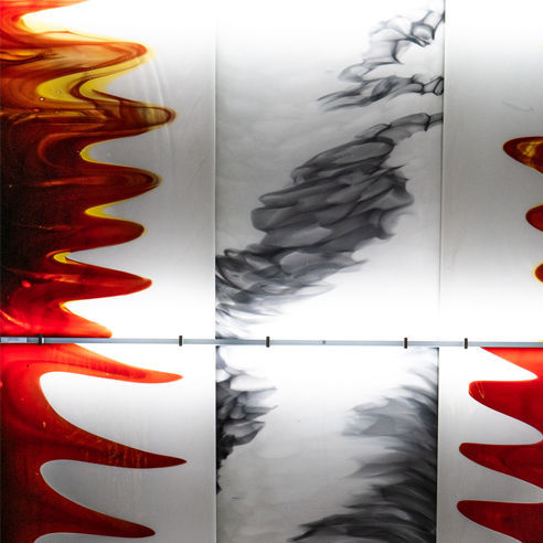 Sicherheitsglasscheibe - AL-WALL LITE® - Glashütte Lamberts Waldsassen - Struktur / Ornament / farbig