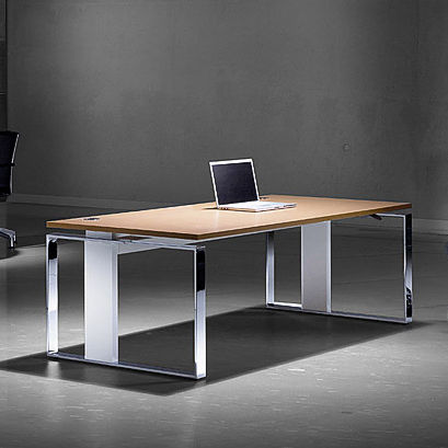 Schreibtisch für Open Space - IMOVE-F - Leuwico - modern / Holzfurnier / Bambus
