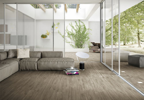 Fliesen für Wohnzimmer - ARBOR : BROWN - Century - bodenstehend / Feinsteinzeug / poliert