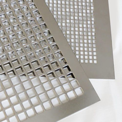 Lochblech - Actis Furio - galvanisierter Stahl / Aluminium / Kupfer