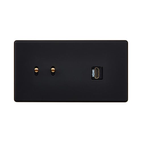 HDMI-Steckdose - Hitera - MOD ELEC - wandmontiert / Unterputz / Holz