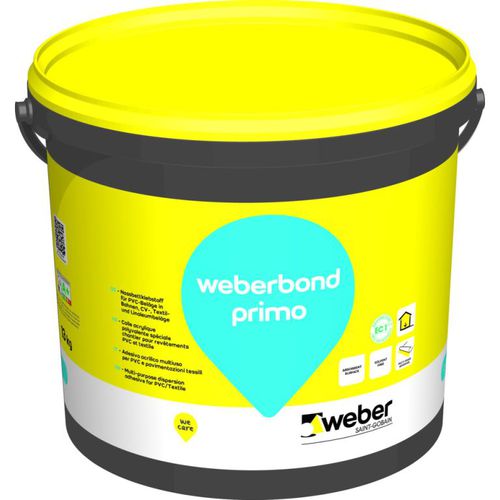 Kleber auf Acrylharzbasis - WEBERBOND PRIMO - Weber Industries - für Beton / für Gips / für Fußboden