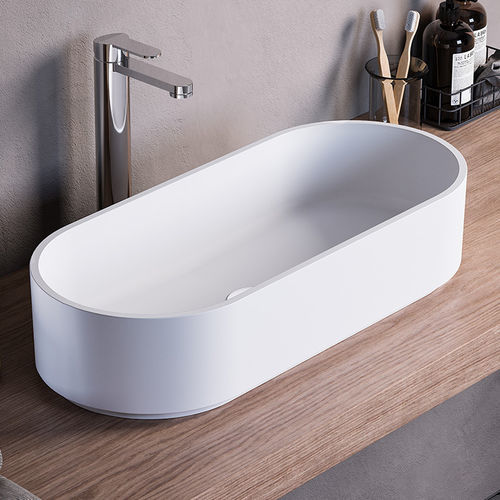 Aufsatzwaschbecken - CS - karol - Mineralwerkstoff / Hochglanz / Mattfinish