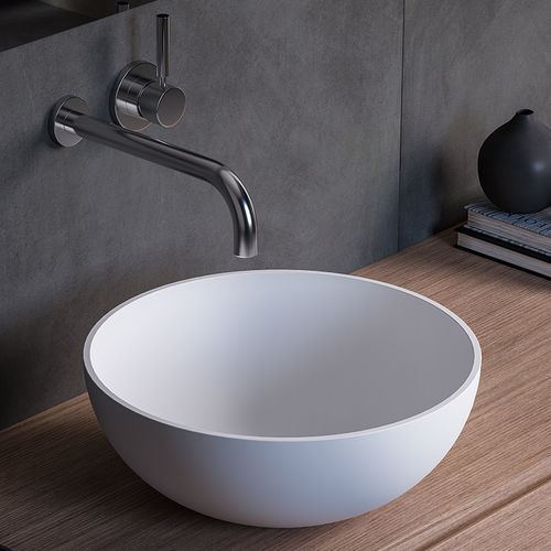 Aufsatzwaschbecken - TW  - karol - Mineralwerkstoff / Hochglanz / Mattfinish