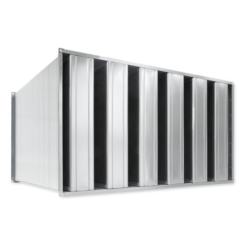 Schalldämpfer für Ventilationsöffnungen / Blech - MSA  - TROX - Stahl / Aluminium