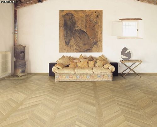 Mehrschichtparkett - DREAMLIFE - SPINA UNGHERESE: ROVERE DECAPE - Woodco - Eiche / gebürstet / verklebt
