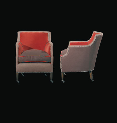 Klassischer Sessel - PALMER - William Yeoward - Stoff / mit Rollen