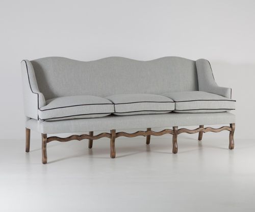 Klassisches Sofa - FELIX - William Yeoward - Stoff / grau / 3 Plätze