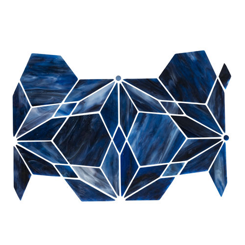 Glasmosaikfliese - DE.0V39 - Mosaico + - für den Innenraum / Wand / geometrisches Muster