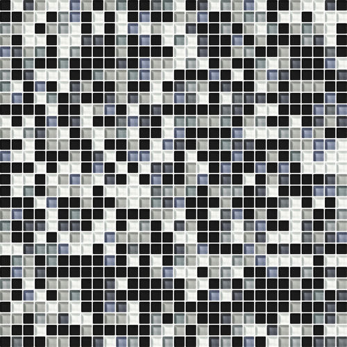 Glasmosaikfliese - CR.0543 ACCIAIO G - Mosaico + - texturiert / für den Innenraum / Wand
