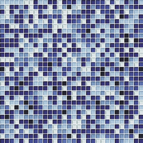 Glasmosaikfliese - CR.0570 ZAFFIRO G - Mosaico + - texturiert / für den Innenraum / Wand