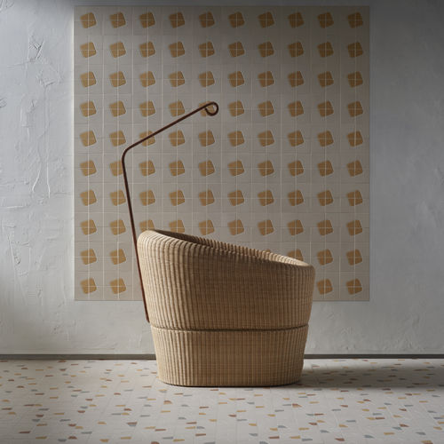 Feinsteinzeug-Mosaikfliese - CHALK OCHRE - Mosaico + - glatt / Struktur / für den Innenraum