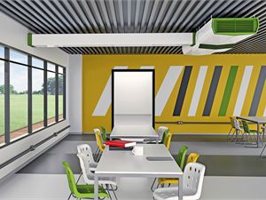 Stahl-Zwischendecke - COOL-PHASE® - Monodraught - Lamellen / mit integrierter Klimaanlage