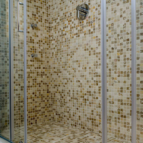 Travertin-Mosaikfliese - MULTICOLOR - PIETRE DI RAPOLANO PDR SRL - gealtert / für den Innenraum / für Außenbereich