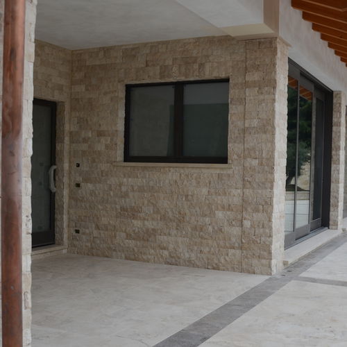 Travertin-Mosaikfliese - LIGHT BLEND - PIETRE DI RAPOLANO PDR SRL - Relief / gealtert / für den Innenraum
