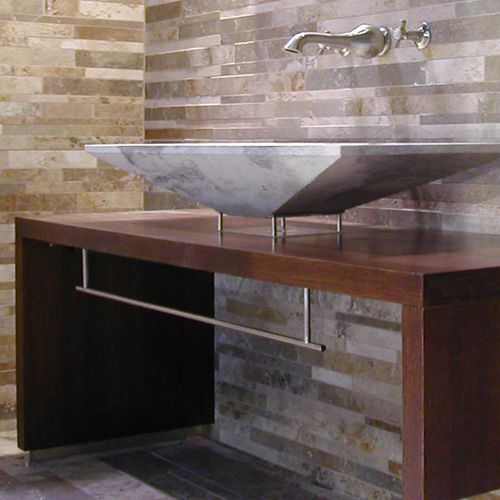 Holz-Waschtischplatte - RADDA - PIETRE DI RAPOLANO PDR SRL
