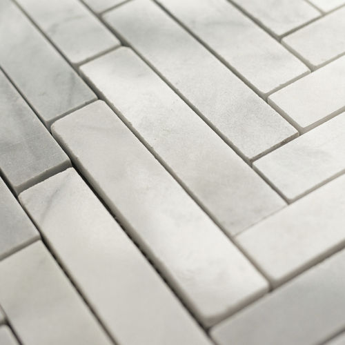 Marmor-Mosaikfliese - SPINA GRANDE BIANCO T 14 x 3 x 1 - PIETRE DI RAPOLANO PDR SRL - glänzend / für Küche / für Badezimmer