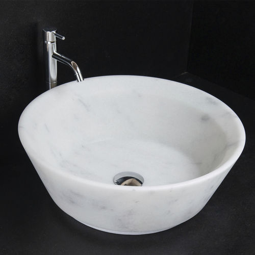 Aufsatzwaschbecken - SIMPLE CARRARA T - PIETRE DI RAPOLANO PDR SRL - Marmor / Mattfinish / Hochglanz