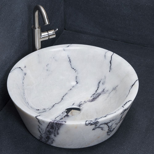Aufsatzwaschbecken - SIMPLE LILAC - PIETRE DI RAPOLANO PDR SRL - Marmor / Mattfinish / Hochglanz