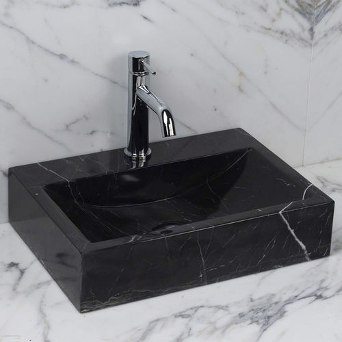 Aufsatzwaschbecken - BACK - PIETRE DI RAPOLANO PDR SRL - Marmor / Hochglanz / rechteckig