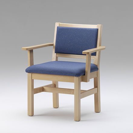 Medizinischer Sessel / Stoff - HS 400 XXL - RCN Medizin- und Rehatechnik - Massivholz / manuell / blau