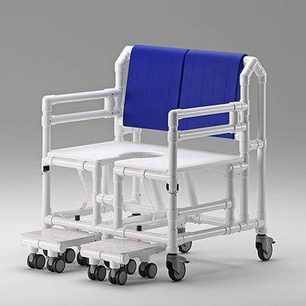 Mobiler Duschsitz - SCC 250 XXXL DSP 400 2ASAOS 2MFTOS 2PR STE - RCN Medizin- und Rehatechnik - freistehend / Kunststoff / für Gewerbegebrauch