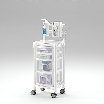 Pflegewagen - KTW 100 HS MRT - RCN Medizin- und Rehatechnik - für Gesundheitseinrichtungen / Messing / Kunststoff