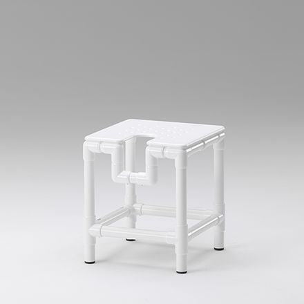 Moderner Duschhocker - DH 56 - RCN Medizin- und Rehatechnik - Kunststoff / Gestell aus Kunststoff / mit 4 Beinen