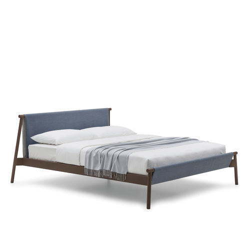 Doppelbett - Jack - Bolzan Srl-Società Benefit - modern / gepolstertes Kopfteil / mit Kopfteil aus Leder