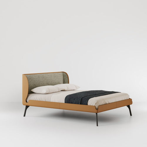 Doppelbett - GABRI  - Bolzan Srl-Società Benefit - modern / Kopfteil / Leder