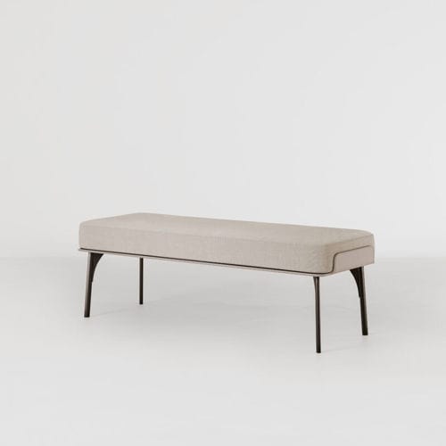 Moderne Polsterbank - GABRI BENCH - Bolzan Srl-Società Benefit - Stoff / Leder / Polster